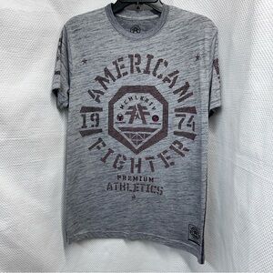 American‎ Fighter Gray T-Shirt for Men